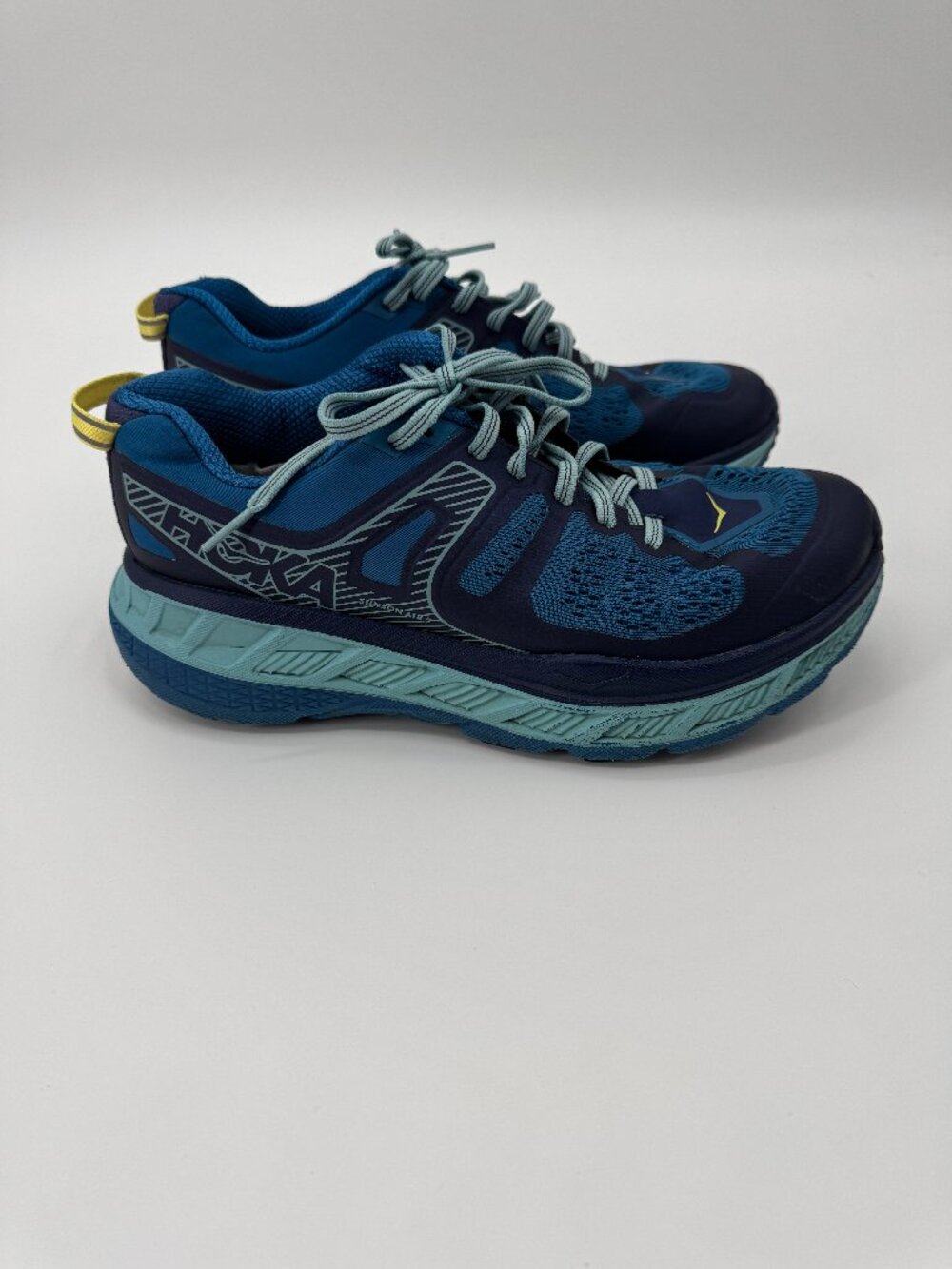 Hoka One One Stinson ATR 5 Trail Running Shoes Size 8.5 Blue Max Cushion